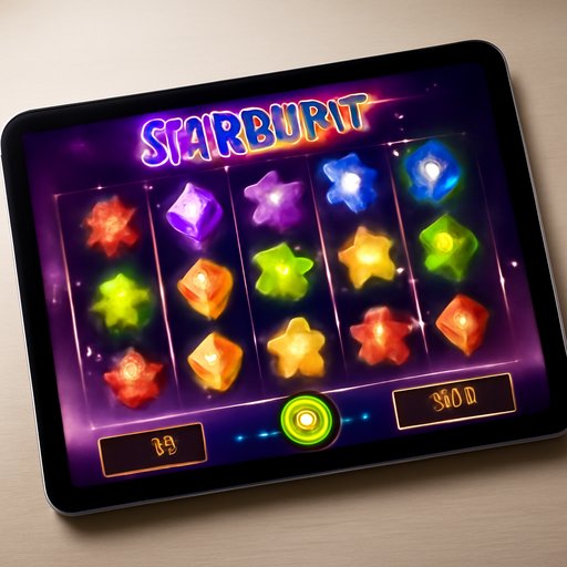 2777be Starburst উজ্জ্বল রত্নের নীল পটভূমি